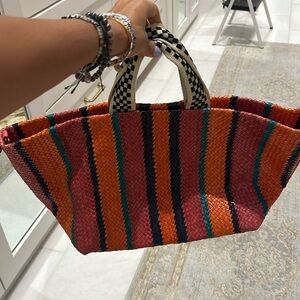 Woven Clare V small tote